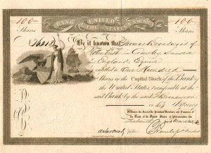 Bank of the United States - Philadelphia - Stock Certificate (Uncanceled)